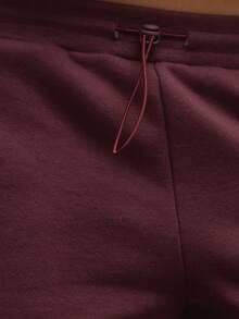 MUSERA 可调节腰带直筒运动裤，仅裤子，优雅秋冬圣诞可爱派对新年款 - 紫紅色 - 查看 6