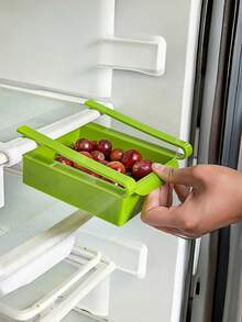 1pc Random Color Food Storage Container, Stackable Leakproof Plastic Box For Snacks, Meal Prep & Pantry Organization - Multicolor - View 2