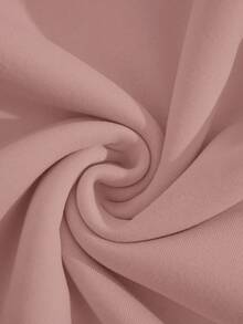 INAWLY Women's Heart Slogan Graphic Print Regular Fit Long Sleeve Sweatshirt - Rusty Rose - View 5