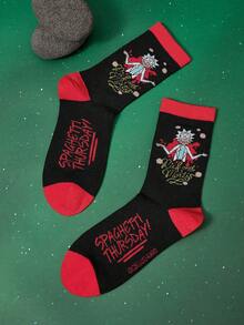 Rick and Morty X SHEIN Women Crew Socks - Multicolor - View 4
