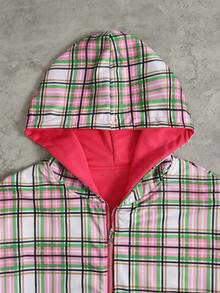 ROMWE MEN Street Life Men's Plaid Reversible Sweatshirt, Loose Fit, Long Sleeve Top - Multicolor - View 5
