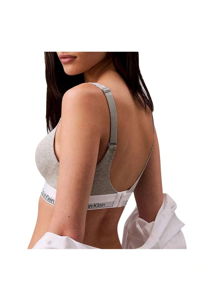 Calvin Klein Women's Lift Stretch Bralette - Grey - View 4