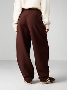 MISSGUIDED Wide Leg High Waisted Palazzo Pants For Office Wear Professional Trousers - Coffee Brown - View 2
