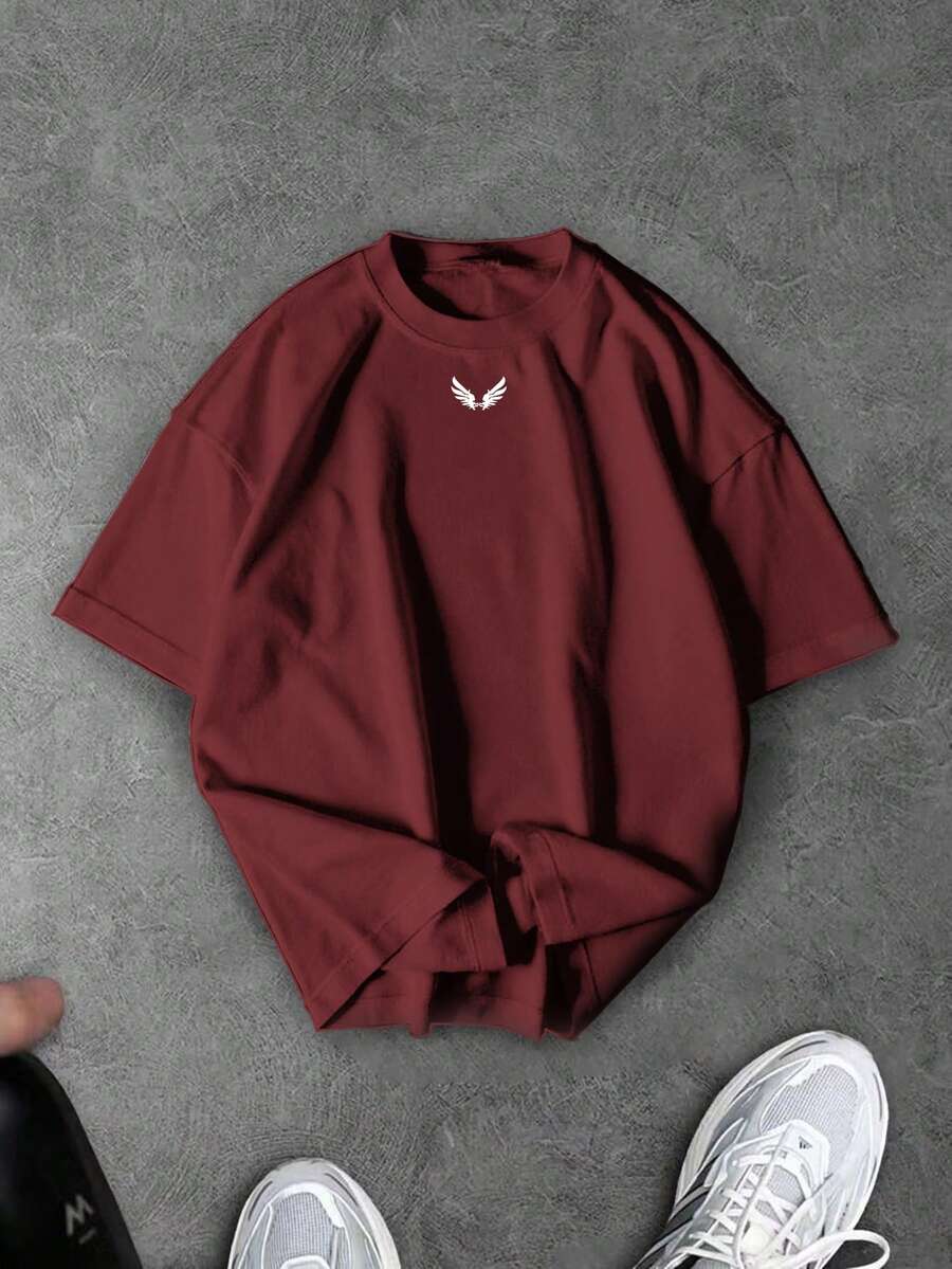 Sport MetroGents Tricou sport pentru bărbați, cu mânecă scurtă și guler rotund, casual, de vară, pentru fitness