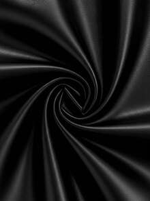 SHEIN PETITE Quần short ngắn siêu ngắn trang trí họa tiết PU bó sát cạp thấp Y2k cho lễ hội Rave - màu đen - Xem 12