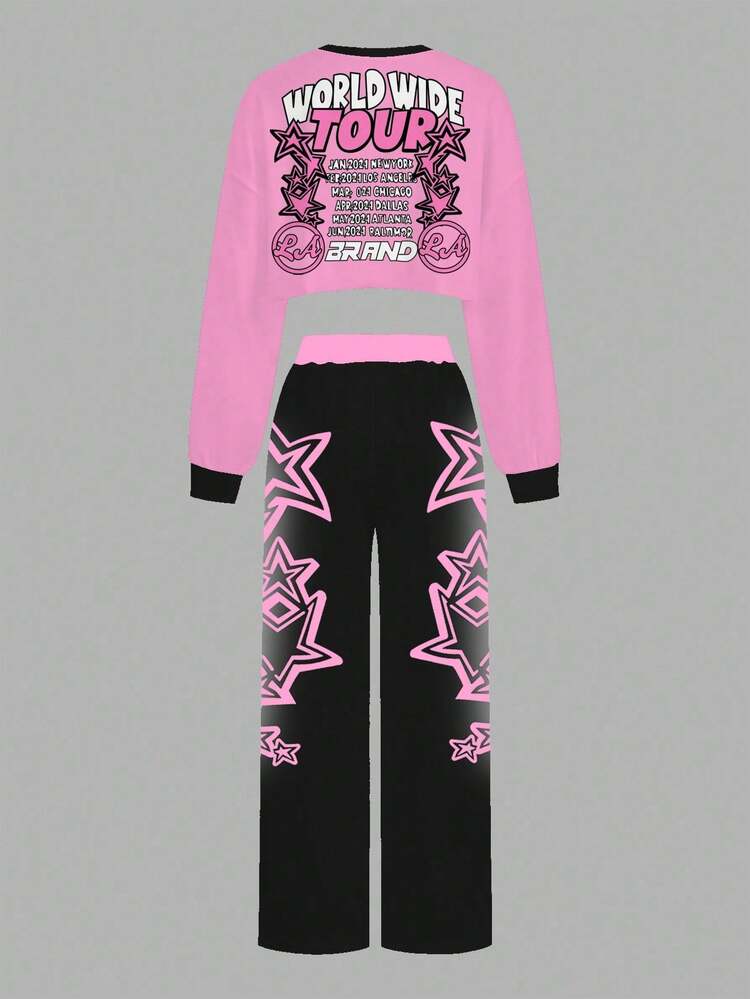Girl's Y2K 2 Piece Outfit SOLY HUX Girl's Y2K 2-Piece Outfit
