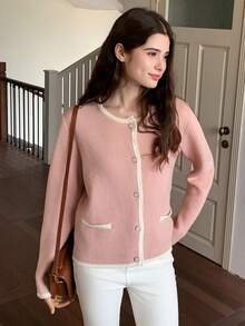 Dazy Kids Youth Girls Sweater, Autumn - Pink - View 3