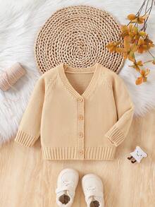 Chaquetas de punto de cuello en V para niños pequeños, de moda, versátiles, de ajuste regular, de manga larga, suaves y cómodos, aptos para primavera/otoño, uso diario, salidas, viajes, vacaciones, hogar, guardería, juegos de niños