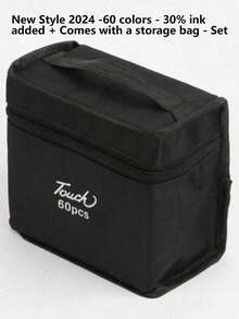 1 Set Tip Markers, Watercolor Pens, Highlighters, Painting Brushes Children Drawing Art Supplies Kit, Smooth Writing, Suitable For Drawing, Marking On Paper, Fabric, Clothing, Wood, Metal, Plastic, Leather, Back To School Student Stationery And Gifts,Back To School,School Supplies - Multicolor - View 29