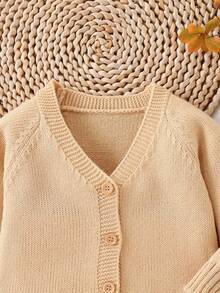 Chaquetas de punto de cuello en V para niños pequeños, de moda, versátiles, de ajuste regular, de manga larga, suaves y cómodos, aptos para primavera/otoño, uso diario, salidas, viajes, vacaciones, hogar, guardería, juegos de niños