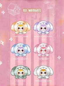 POKOJA LAND 1/3/6PCS Cute Puppy Figure Collectible Set Non Plush Filling Mystery Box Bag Charm Accessory Lovely Animal Model Pet Lover Gift Home Decor Cute Cartoon Style Art Piece - Multicolor - View 9