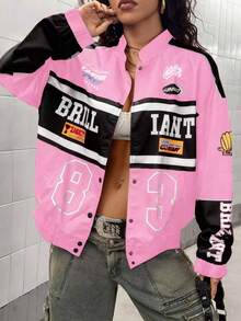 StreetHx Women's Fashion Racing Motorcycle Element Jacket - Multicolor - View 5