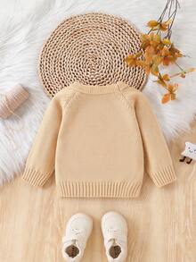 Chaquetas de punto de cuello en V para niños pequeños, de moda, versátiles, de ajuste regular, de manga larga, suaves y cómodos, aptos para primavera/otoño, uso diario, salidas, viajes, vacaciones, hogar, guardería, juegos de niños