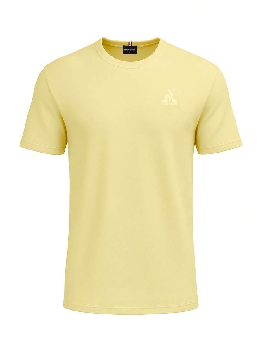 Le Coq Sportif Essentiels Men's T-Shirt Yellow - Yellow - View 1