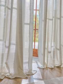 1/2 Rèm cửa sổ Bohemian, Rèm cửa sổ bằng vải lanh mờ đục và trong suốt, Thích hợp cho phòng ngủ, phòng ăn hoặc rèm cửa sổ nhà bếp, Rèm trang trí ngăn cửa sổ hình vòm, Trang trí mùa thu, Trang trí mùa thu, Trang trí phòng - Màu cát - Xem 12