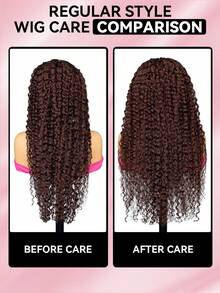 QUICK WEAR 9am Hair Store Wear Go 半头假发 红棕色水波纹 3合1半头假发 翻转式假发 隐形发际线 适合初学者 180%密度 14-16英寸波波头 18-28英寸长发 未经加工的人发假发 即戴即用 无胶假发 人发 Y2k风格人发假发礼品 - S33 - 查看 12