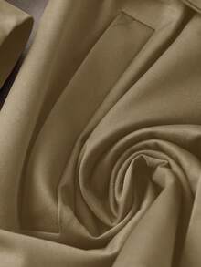 Franclia Fashionable French Retro H-Shaped Waist Belt Waist Cinching Lapel Camel Women's Autumn/Winter Windbreaker