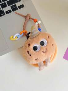 Cookie Coin Purse - Cute Biscuit Keychain Pouch For Money, Keys & Earphones