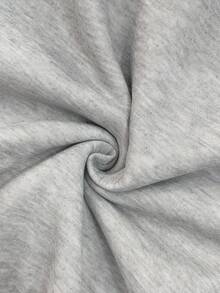 Resyla 重工蝴蝶结串珠饰品灰色连帽女毛绒毛衣，甜美可爱，适合秋冬季，蝴蝶结饰品，串珠装饰，现在流行，时尚T恤，漂亮的运动衫，兄弟姐妹礼物，姐妹礼物，妈妈礼物，母亲节礼物，休闲简约时尚上衣 - 淺灰色 - 查看 5