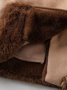 Elladie kids Young Girls Fashion Thermal Lined Zip-Up Jacket, Autumn/Winter - Multicolor - View 8