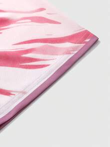 ROMWE MEN Prep Áo thun Polo nam, Áo thun Polo tay ngắn in họa tiết hoa anh đào và chữ tiếng Anh thể thao thường ngày - Hồng - Xem 7