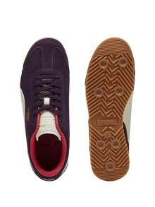 Puma Roma Suede Men's Sneakers Midnight Plum / Alpine Snow / Gum 398635 - Violet White - View 3