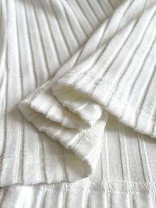 CoupledUp 女士格子印花舒适套头长袖上衣和蓬松睡裤睡衣套装，秋冬情侣蓬松睡衣套装 - 白色 - 查看 10