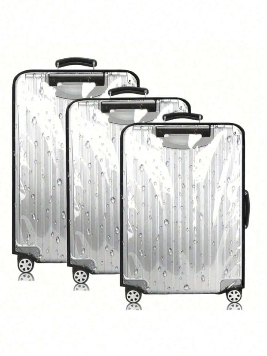1/3Pcs Luggage Protective Cover Transparent Thickened Wear-Resistant Waterproof Trolley Case Cover Travel Leather Case Cover