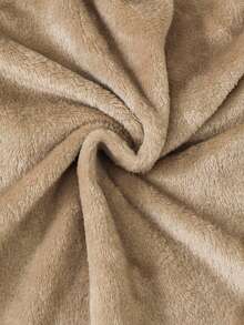 SHEIN 青少年男童牛仔棉衣，男童冬季新款棕色拼布开衫拉链立领外套男童厚棉衣，时尚冬季外套，儿童户外街头服饰，适合上学、聚会 - 卡其色 - 查看 6