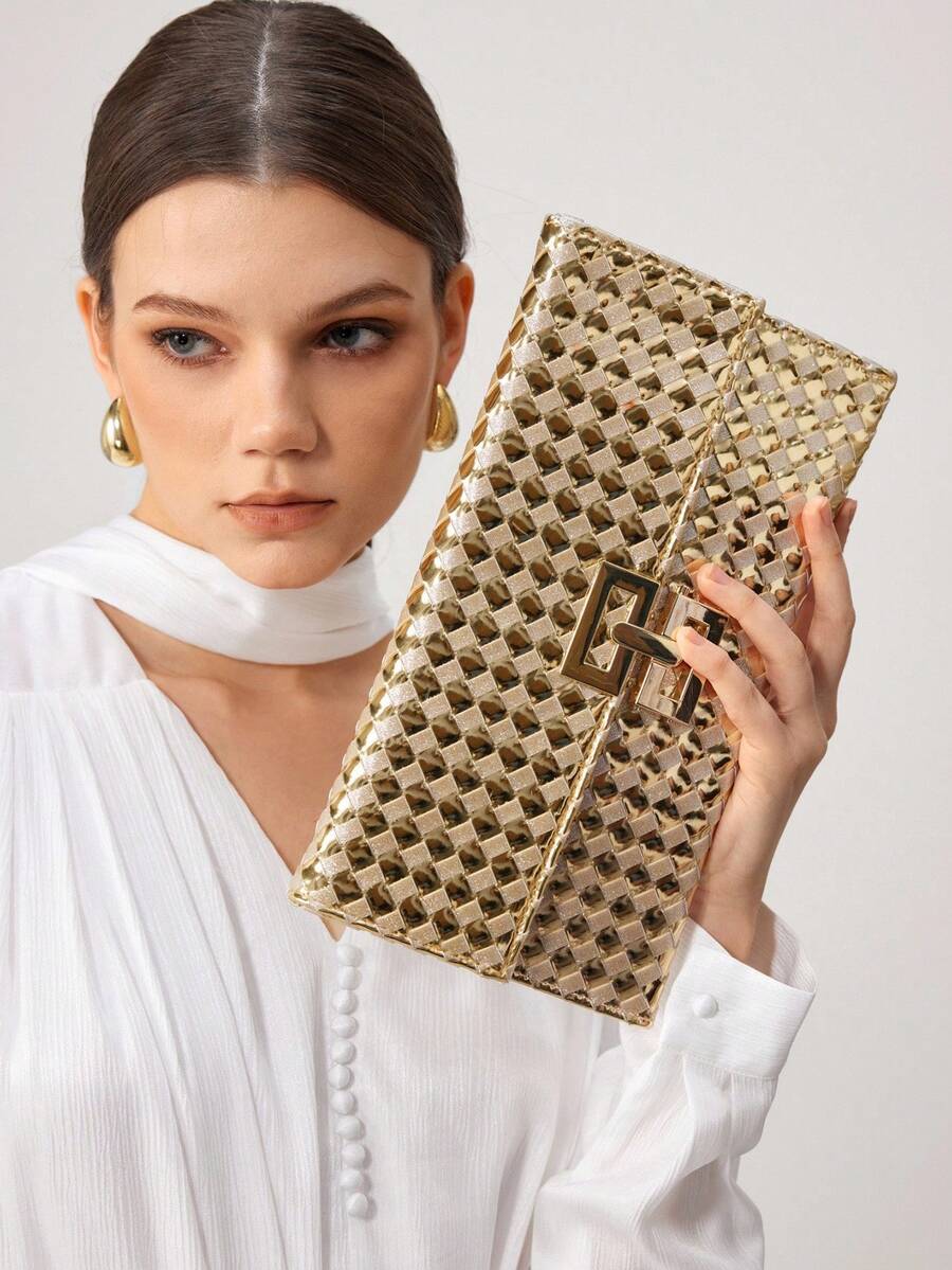 SHECARRY 女士宴會包、女士手提包、女士手提包 - 金色 - 查看 1