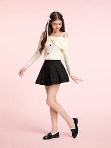 CUCCOO DOLLMOD Giày lười Lolita dành cho nữ, lót giả nhiệt, phong cách Anh, thích hợp cho Halloween, Giáng sinh, mùa thu/đông - màu đen - Xem 10