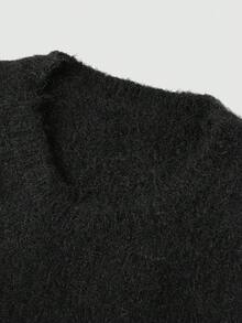 GlowEve 女式纯色V领休闲百搭针织背心，秋冬