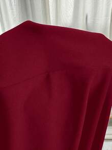 SHEIN EZwear 圣诞酒红色长款紧身大码半身裙 - 酒紅色 - 查看 8