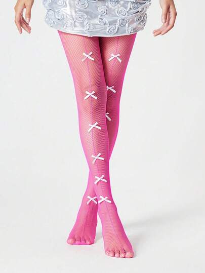 Goth Women's Bow Pattern Stockings/Pantyhose/Tights