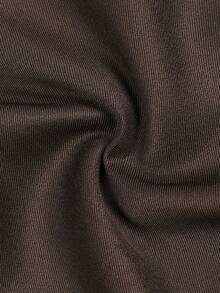 Calvornis Men's Suit Pants, Commuter Casual Versatile Straight-Leg Suit Pants, Waist Rivet Design - Coffee Brown - View 7