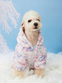 PETSIN 毛绒宠物雪花连帽卫衣套装 - 彩色 - 查看 5