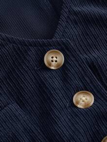 SHEIN MOD Plus Size Lightweight Jackets,Halloween,Fall / Winter Clothes For Women - Navy Blue - View 3