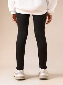 SUMWON Paquete de 2 leggings de niña preadolescente con estampado de corazones, pantalones casuales de largo completo y elásticos para la escuela y uso diario - Multicolor - Ver 6