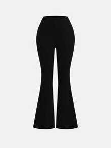 Girlism 2pcs/Set Teen Girls Ditsy Floral Casual Loose Fit Long Sleeve Sweatshirt And Flare Pants, Back To School, Clean Girl Athleisure - Multicolor - View 6