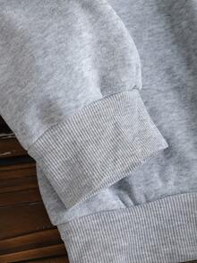 Calvaya 女士小猫印花保暖厚实圆领运动衫