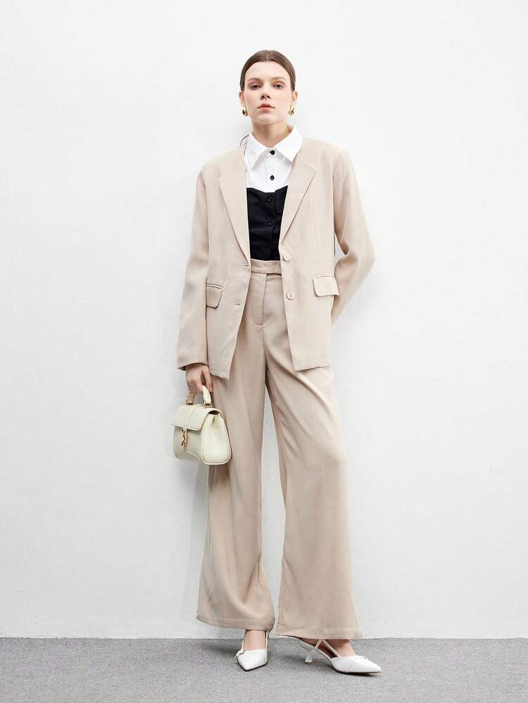 CUCCOO BIZCHIC Women's Pointed Toe Kitten Heel Fashionable White Daily Versatile Commute High Heel Pumps With Backstrap, Suitable For Work, Shopping, Office For Christmas Spring Shoes