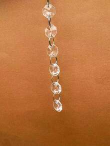 1/5/10 chiếc Chuỗi hạt pha lê 39 inch, Chuỗi hạt đá quý Acrylic, Dùng để treo trang trí trên cửa ra vào, cửa sổ, rèm cửa, đèn chiếu sáng, đồ trang trí ở giữa bàn, đạo cụ đám cưới, Giáng sinh - Nhiều màu - Xem 12