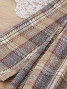 Linhara 大码女式休闲圆领长袖连衣裙，适合户外、日常穿着、乡村、秋冬 - 彩色 - 查看 4