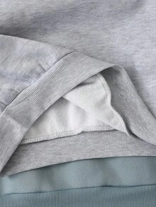 SHEIN Set de 3 sudaderas informales, sueltas, cómodas y versátiles con estampado de corazón para niña preadolescente - Gris Claro - Ver 3