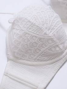 Áo ngực nâng ngực ren gợi cảm cho nữ - trắng - Xem 8