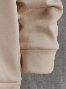 EASEVO 加大码男士休闲撞色圆领套头卫衣 - 彩色 - 查看 4