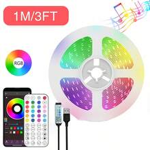 3ft-100ft Led Lights For Bedroom, Music Sync Color Changing Strip Lights With 44-Key Remote And APP Control RGB Strip Light, With Timing Function, Adjustable Brightness, For Bedroom Living Room Home Stair Decor, Festival Celebration Atmosphere Lighting, Wedding Atmosphere Decor Lights - Colored Light - View 15