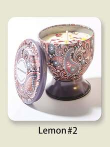 1 件/4 件干花香薰蜡烛，高脚杯罐和三芯蜡烛款式，图案优雅，适合装饰、芳香疗法和节日装饰，是馈赠亲朋好友的绝佳礼物，提供单盒或 4 件套礼品套装 - 彩色 - 查看 9