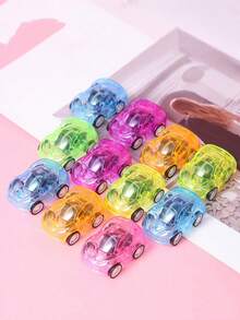 5/10/20 piezas Coche de juguete pequeño con efecto de retroceso para niños, coche de plástico creativo y personalizado, mini coche de aleación de simulación con deslizamiento, coches, juguetes para niños, mini coche, vuelta al colegio, estilo aleatorio - Multicolor - Ver 6