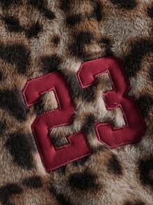 PAVTROS Manfinity Streetrush 男士街头风流行 INS 同款时尚豹纹拉链连帽卫衣，哥特风，街头服饰，运动套装，颓废风，保暖冬季，圣诞节，长袖上衣